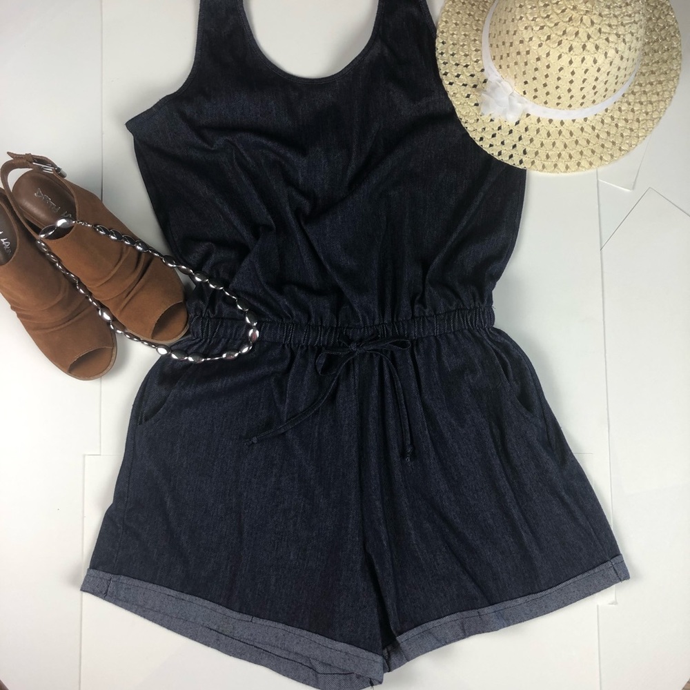 shosho Denim-Look Romper